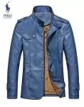 2019U veste ralph lauren homme cuir fashion col rond hot sale 1223 bleu